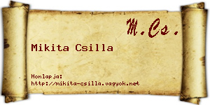 Mikita Csilla névjegykártya